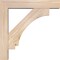 Ekena Millwork Imperial Block Smooth Bracket w/ Offset Brace, Douglas Fir, 5 1/2"W x 26"D x 26"H BKT0604X26X26IMP05SDF - alternate 3